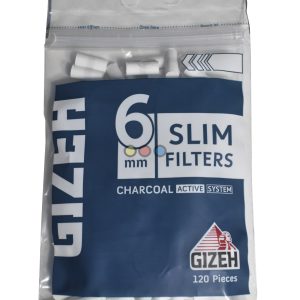 Filtros para enrolar Gizeh Slim con Carbón