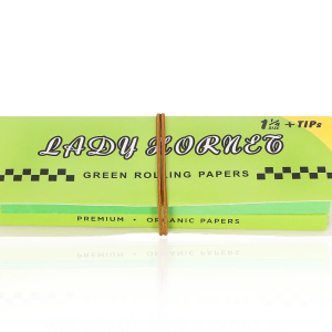 Papel Lady Hornet 1¼ Verde + Tips