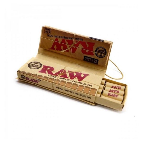 Papel RAW Classic 1¼ + Tips Pre Rolled