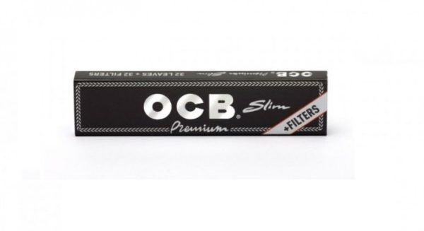 Papel OCB Premium Negro Slim + Tips