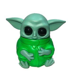 Moledor Metalico Baby Yoda de 4 partes 55 mm