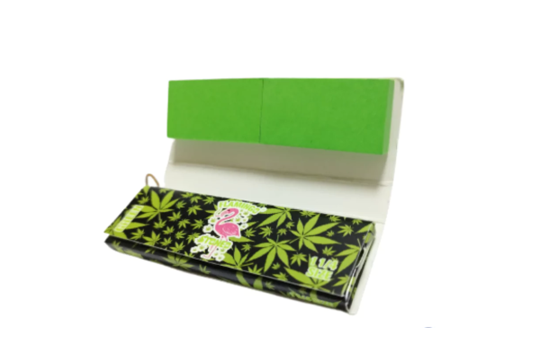 Papel Flamingo green Slim + Tips